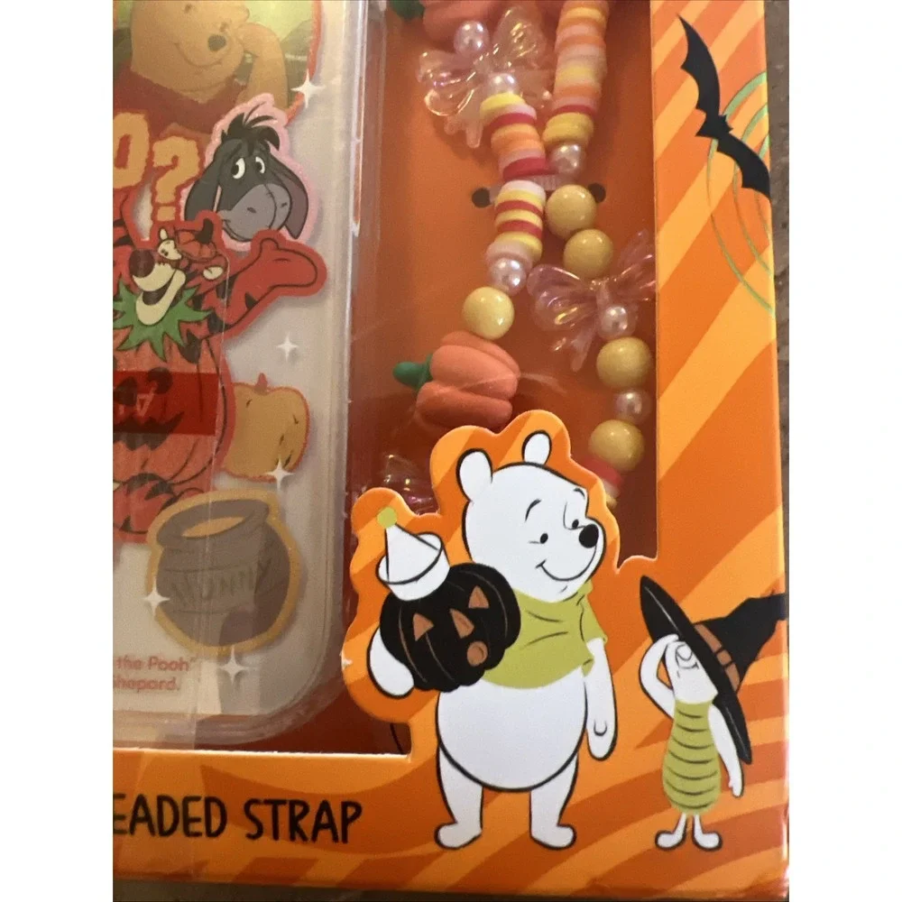 Disney Winnie the Pooh iPhone 16 Pro Max Case w/ beaded phone strap Halloween